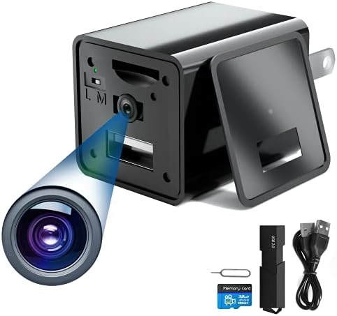 מטען מצלמת ריגול AFFTTA - מטען מצלמה נסתרת - מצלמת מטען USB 1080p - מצלמת ריגול נסתרת - מצלמת נני נסתרת - מצלמת ריגול