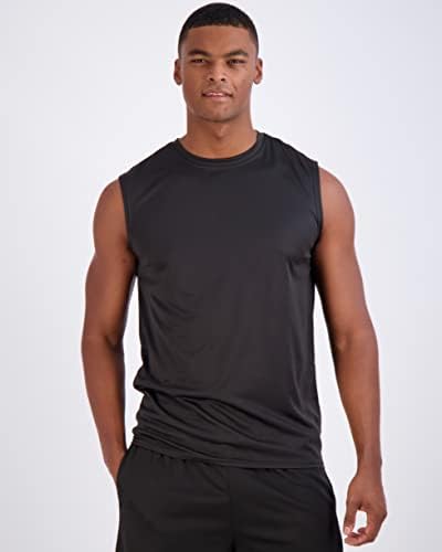 5 חבילות: גופיית רשת אקטיבית אתלטית טק לגברים - בגדי אימון ואימונים