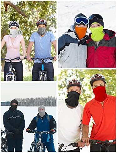 6 חתיכות מול Balaclava מסכת סקי כיסוי קרח חורף משי הגנה על UV כיסוי מלא לנשים גברים חיצוניים ספורט חיצוני