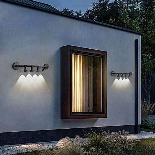 יהירות אמבטיה אורות 35 אינץ 4 אור מודרני יהירות אור גופי מים צינור קיר אור שחור קיר תאורה עבור מראה צל לאמבטיה שינה מסדרון