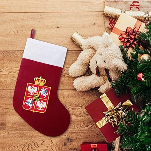 גרבי חג המולד של חבר העמים הפולני ליטאי גרבי עץ חג המולד קישוטי סנטה קישוטי קישוטי אח לחופשת אח 16.5
