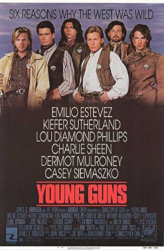 אקדחים צעירים 1988 פוסטר סרטים מגולגל 27x40