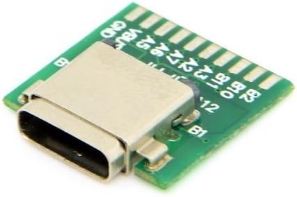 JSer DIY 24PIN USB 3.1 סוג C C PLUG & נקבה מחבר SMT סוג הלחמה עם לוח מחשב 1SET 2PCS