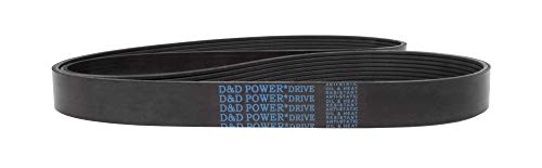 D&D Powerdrive 545K7 פולי V חגורת, גומי