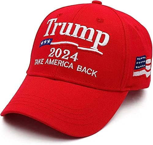 טראמפ 2024 כובע דונלד טראמפ 2024 כובע לשמור אמריקה נהדר מגע ארהב רקמת מתכוונן בייסבול כובע